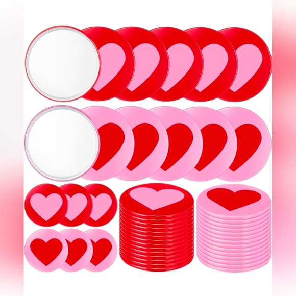 Accessories - BUY NOW Valentine's Day Heart Small Compact Mirrors